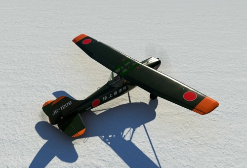 Cessna L19 Bird Dog JDF with tundra / bush wheels