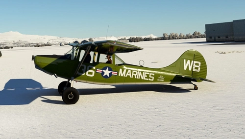 Cessna L19 Bird Dog MARINES with tundra wheels