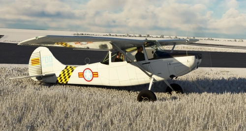 Cessna L19 Bird Dog SVAF livery with tundra / bush wheels
