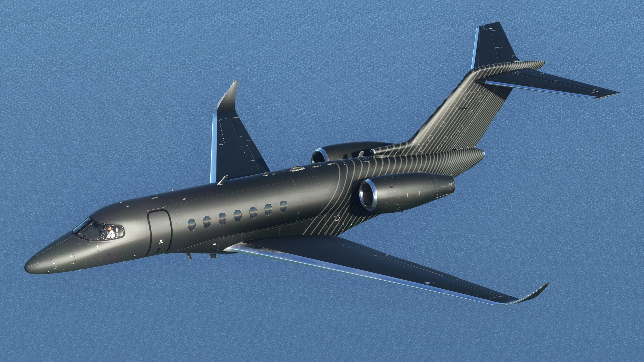 Cessna Longitude Black Stripe Livery