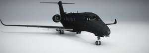 Cessna Longitude Black Stripe Livery thumbnail 7