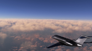 Cessna Longitude Black Stripe Livery thumbnail 5