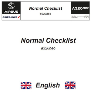 Checklist Airbus a320 AirFrance (AFR) en Francais & in English thumbnail 2