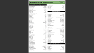 Checklist King Air 350 Black Square thumbnail 1
