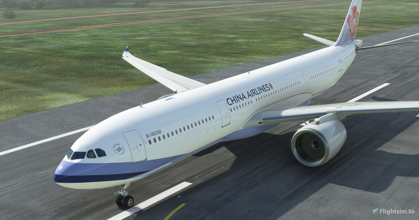 China Airlines "no mask" Headwind A330900 for Microsoft Flight