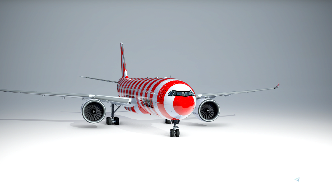 Threads - Condor Red (Passion) 2022, Headwind Airbus A330-900neo for  Microsoft Flight Simulator