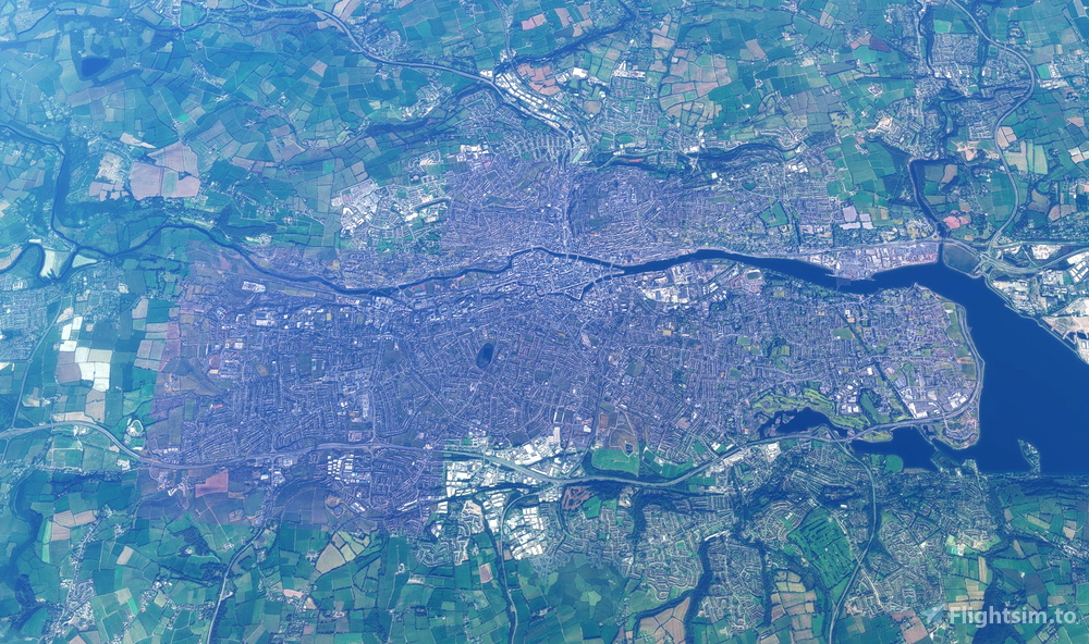 Cork City Ireland (Extension West side) for Microsoft Flight