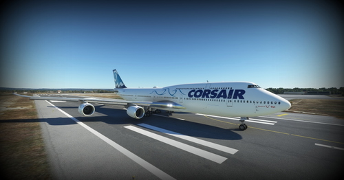 Corsair F-GSEA, F-GSEX, F-GSUN and F-GSKY Boeing 747
