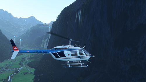 CowanSim 206B3 HB-XHO Air-Glaciers