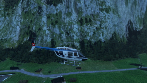 CowanSim 206B3 HB-XHO Air-Glaciers