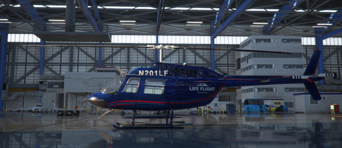 CowanSim 206B3 N201LF Life Flight Network Fleet