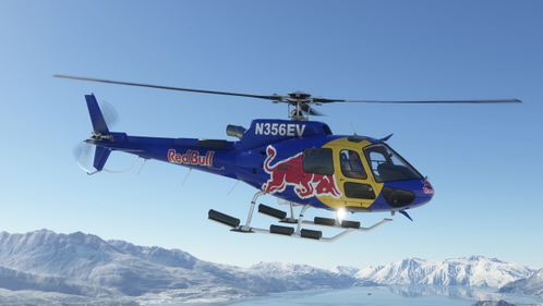 CowanSim H125 Red Bull Evergreen Helicopters N356EV