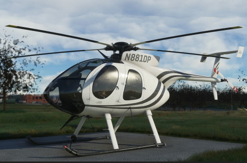 Cowansim MD500E - Factory stripes