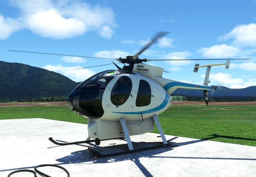 Cowansim MD500E - ZK-HNW (Alpine helicopters NZ) for Microsoft Flight ...
