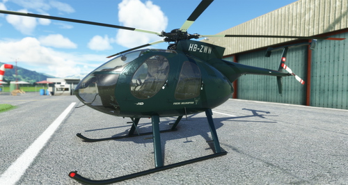CowanSim MD500E Fuchs Helikopter HB-ZWW