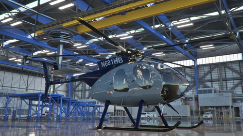 Cowansim MD500E Huntington Beach Police Department "N681HB"