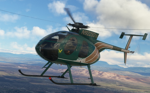 CowanSim MD500E N922SD Fresno County Sheriff's Eagle 2 (Green)