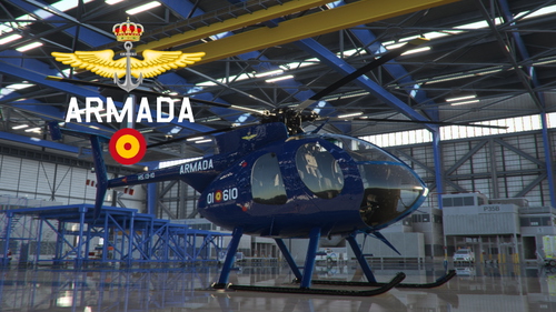 Cowansim MD500E Spanish Navy ARMADA "HS.13-10" (01-610) Blue