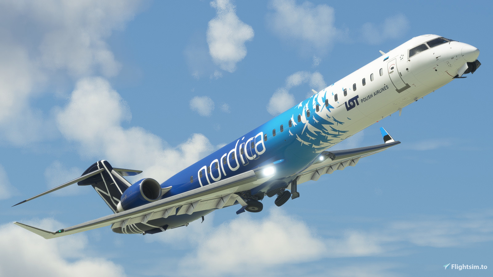 CRJ 900 Nordica / operated by LOT Polish Airlines - (Blue Livery) Pack - Image 1