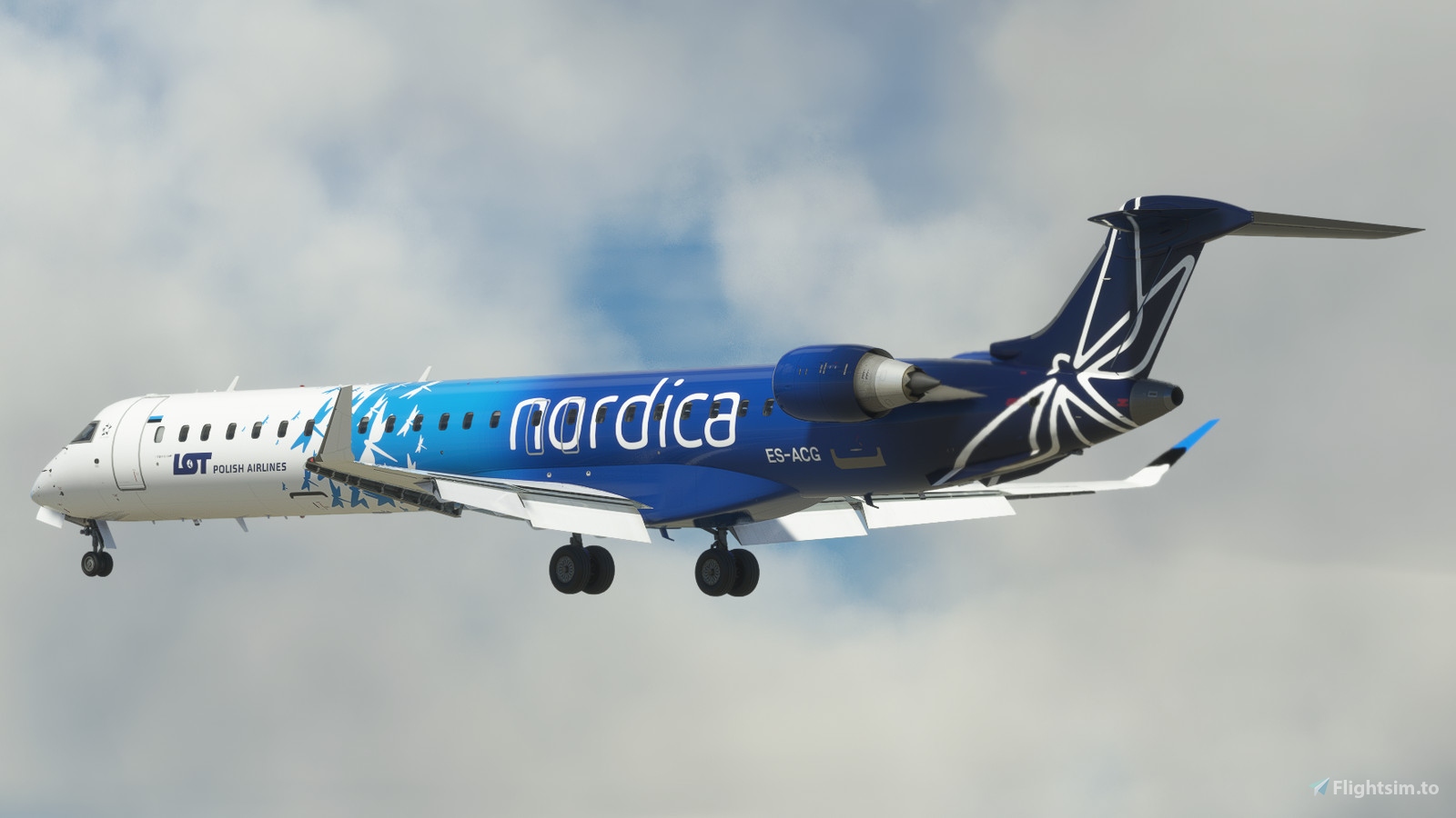 CRJ 900 Nordica / operated by LOT Polish Airlines