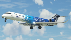 CRJ 900 Nordica / operated by LOT Polish Airlines - (Blue Livery) Pack thumbnail 3