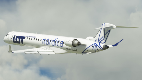 CRJ 900 Nordica / operated by LOT Polish Airlines - (White Livery) Pack