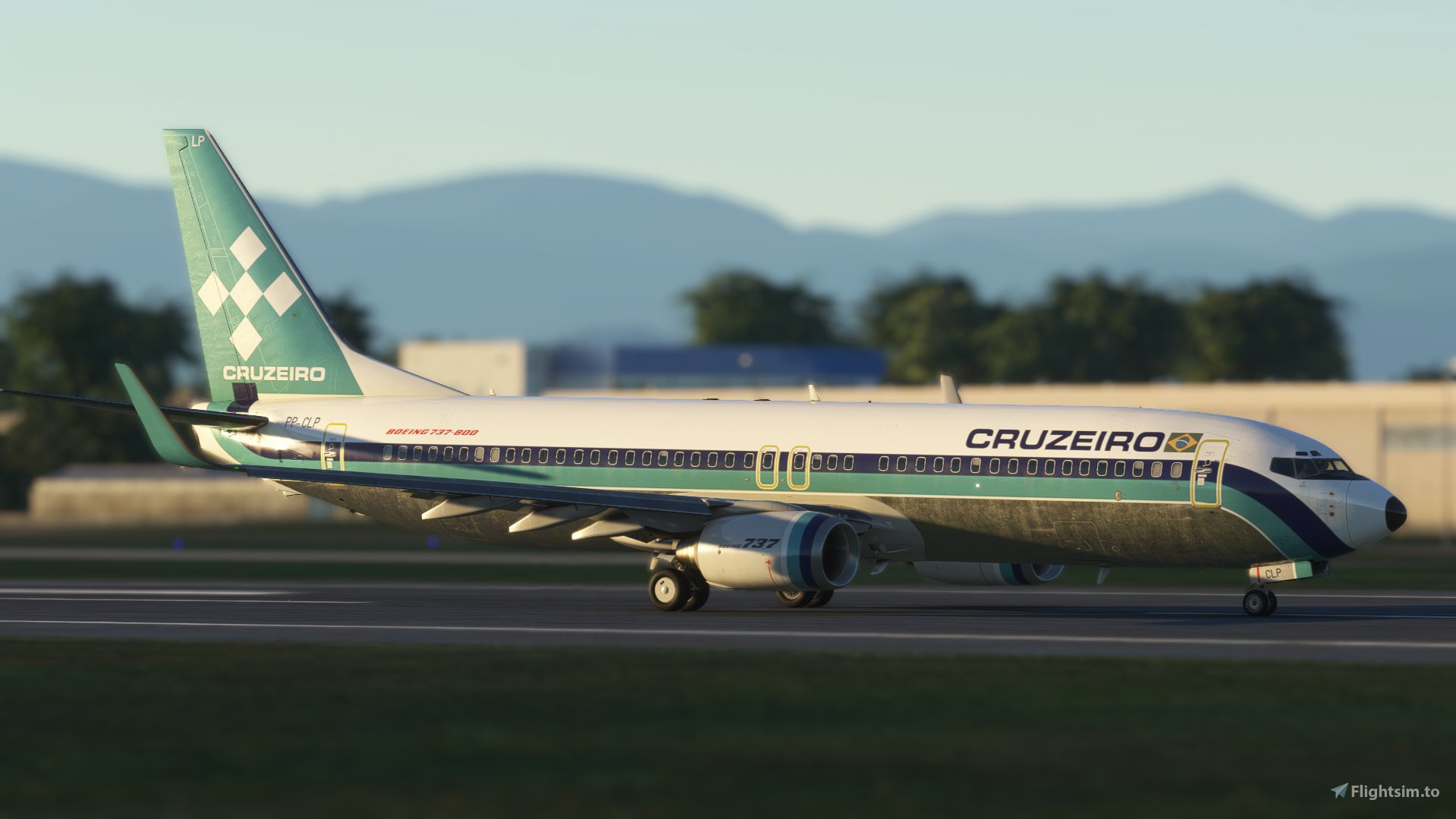 Cruzeiro 737-800 PP-CLP PMDG (Metal Belly) para Microsoft Flight