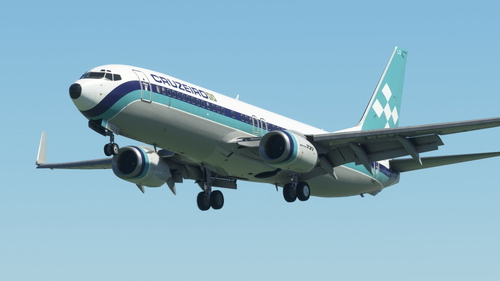 Cruzeiro 737-800 PP-CLQ PMDG (Grey belly)
