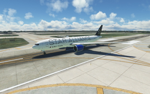 CS 777-200ER United Airlines Star Alliance Blue Engines