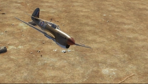 Curtiss P-40F Kittyhawk II RCAF 260 squadron HS-B thumbnail 4