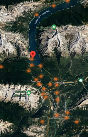 Banff NP CYBA Airfield, Townsite and tourist Spots SU12 thumbnail 2