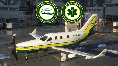 Asobo/Daher TBM930 Great North Air Ambulance Service "G-NHAD" (Fictional)