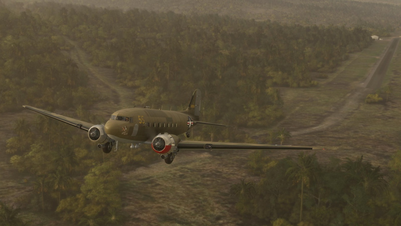 DC-3 / C-47 White Rabbit with green cockpit for Microsoft Flight ...