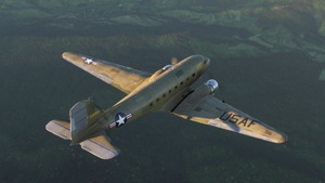 DC-3 / C-47 White Rabbit with green cockpit thumbnail 1