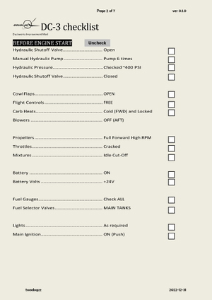DC-3 Checklist - for Duckworks Improvement mod thumbnail 2