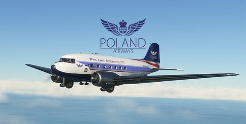 DC-3 "DAKOTA" Poland AirWays, Pax/Cargo, GPS