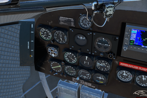 DC-3 knots airspeed indicator and placards thumbnail 1