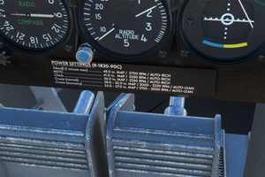 DC-3 knots airspeed indicator and placards thumbnail 4