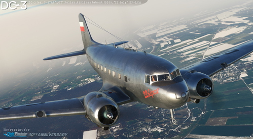 DC-3 SP-LCA PLL "LOT" 22 lipca 