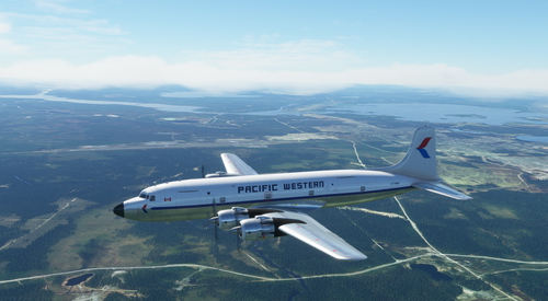 DC-6 Pacific Western TAIL FIX