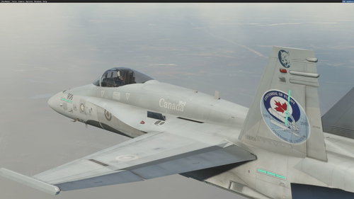 DC Designs & CJ Simulations F/A-18 Legacy Hornet default external textures upscaled to 4k