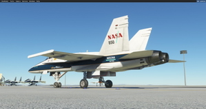 DC Designs F/A-18C Hornet NASA Armstrong Flight Research Center #850 Livery thumbnail 8