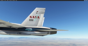 DC Designs F/A-18C Hornet NASA Armstrong Flight Research Center #850 Livery thumbnail 2