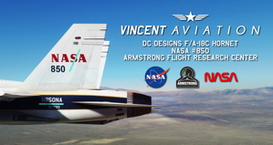 DC Designs F/A-18C Hornet NASA Armstrong Flight Research Center #850 Livery thumbnail 1