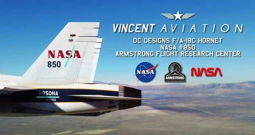 DC Designs F/A-18C Hornet NASA Armstrong Flight Research Center #850 Livery