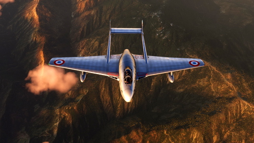 de Havilland DH-100 Vampire French Air Force 20-LF » Microsoft Flight ...