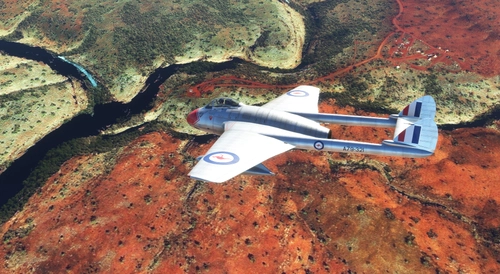 de Havilland DH-100 Vampire RAAF A79-321
