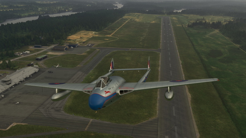 De Havilland DH-100 Vampire RCAF Blue Devils