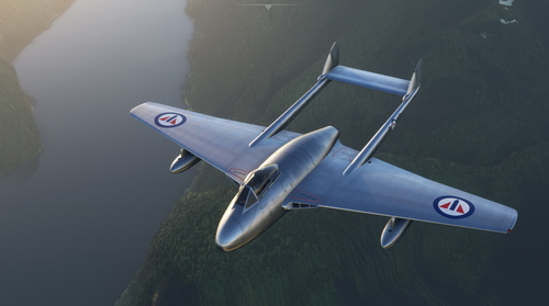 de Havilland DH-100 Vampire Royal Norwegian Air Force BA-D