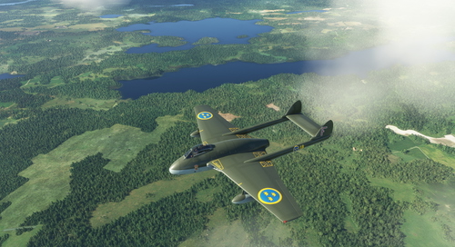 de Havilland DH-100 Vampire Royal Swedish Air Force 18 F